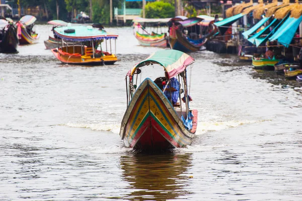 Chao Phraya Річжч Бангкока Травня 2018 Мандрівникам Експрес Човен Річці — стокове фото