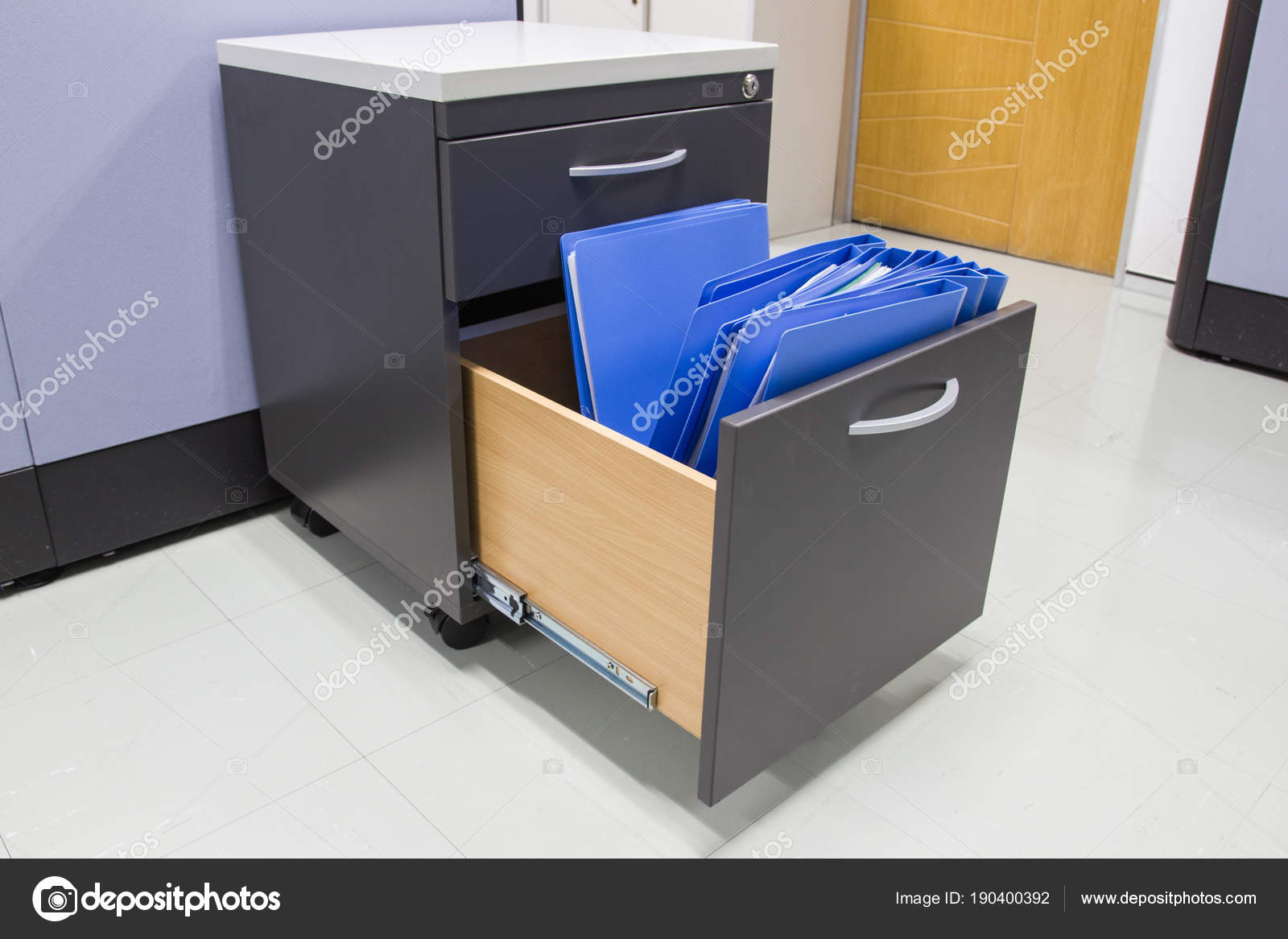 Blue File Folder Documents File Cabinet Retention Contracts Stock Photo C Piyaphunjun Gmail Com 190400392