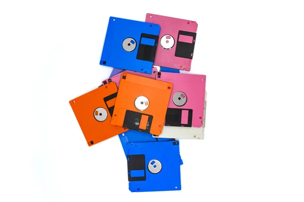 Floppy Disk Chiamato Anche Floppy Dischetto Semplicemente Disco Era Una — Foto Stock