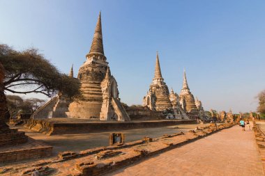 WAT Chaiwatthanaram bir Budist tapınağı şehir Ayutthaya tarihi park, Tayland olduğunu