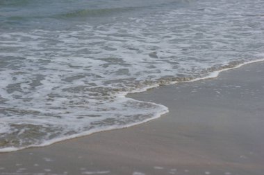 Tayland, kopya alanı kum kopya alanı üzerinde deniz kıyısı mavi okyanusta dalga yumuşak