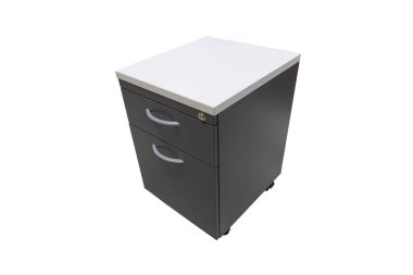 dosya dolabı beyaz arka plan ile izole Office Açık çekmece ile.