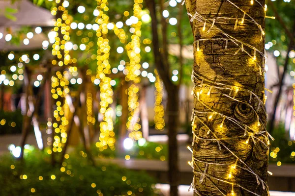 Blur - bokeh Decorative outdoor string lights hanging