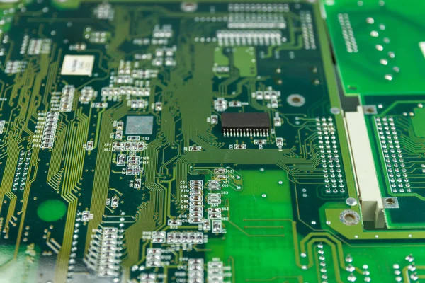 Elektronická obvodová deska součástí elektronického stroje komponent — Stock fotografie