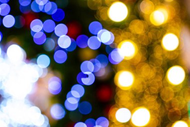 Yeni Yıl Dekorasyonları için bulanık soyut bokeh arkaplanı 