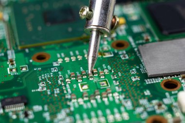 bilgisayar devrelerin elektronik tamiri için lehimleme demir 