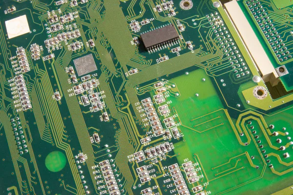 Placa de circuito electrónico parte de la máquina electrónica — Foto de Stock