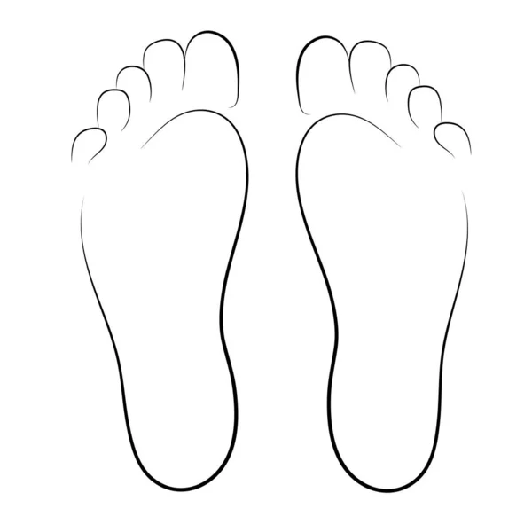 Sembol yetişkinler insan ayak izi vektör çizicisi