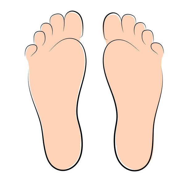 symbol adults human footprints vector illustrator