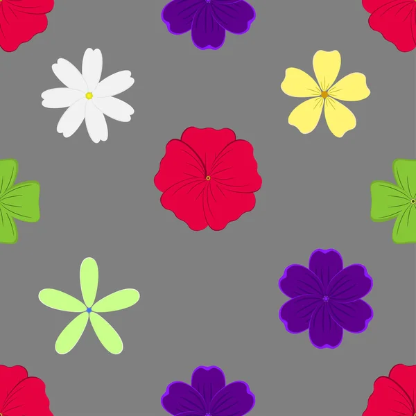 Flor Sin Costuras Diseño Hoja Vector Ilustración Para Fondo Pantalla — Archivo Imágenes Vectoriales