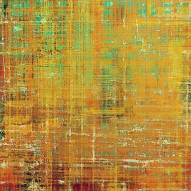 Vintage çerçeve, eski stil dekor öğeleri ve farklı renk desen grunge arka plan