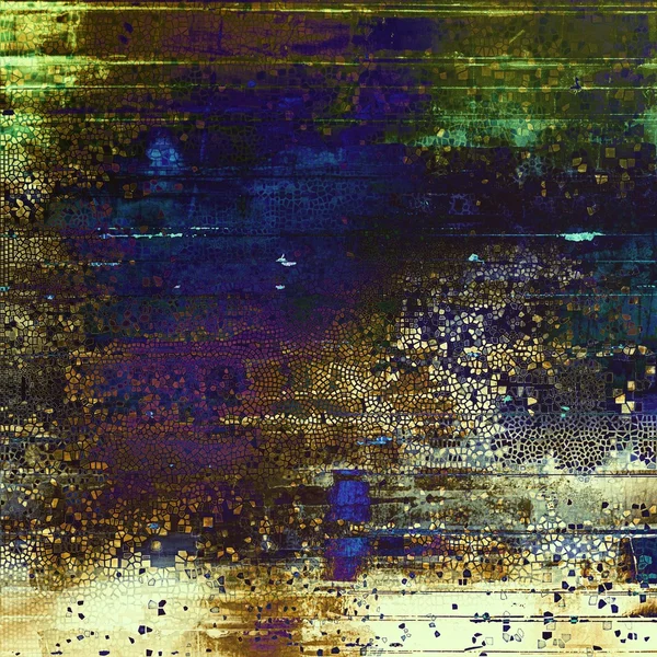 Textura grunge angustiada, fundo do vintage danificado com diferentes padrões de cores — Fotografia de Stock