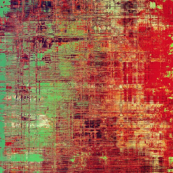Сжатая текстура гранжа, поврежденный винтажный фон с различными цветовыми узорами — стоковое фото