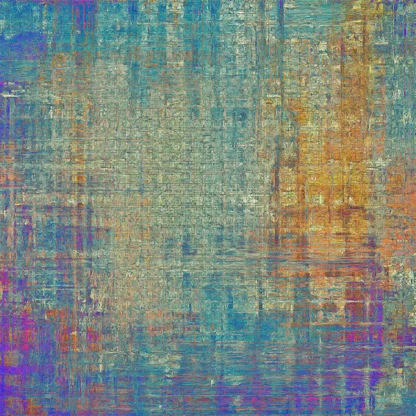 Fondo o marco arañado abstracto con textura grunge erosionada. Fondo de estilo antiguo con diferentes patrones de color —  Fotos de Stock