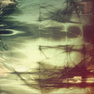 Antika çerçeve grunge arka plan ile. Farklı renk desen ile