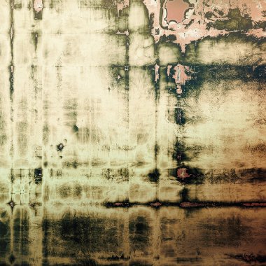 Vintage doku veya grunge dekoratif öğeler ve farklı renk desen ile antika arka plan