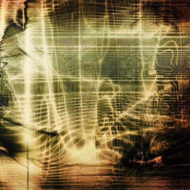 Vintage doku veya grunge dekoratif öğeler ve farklı renk desen ile antika arka plan