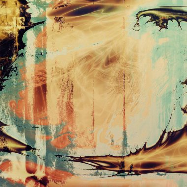 Retro arka plan veya vintage tarzı tasarım ve farklı renk desen ile eski püskü doku soyut soluk