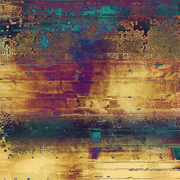 Retro patroon gebruikt als abstracte grunge achtergrond. Shabby achtergrond met patronen met verschillende kleuren — Stockfoto