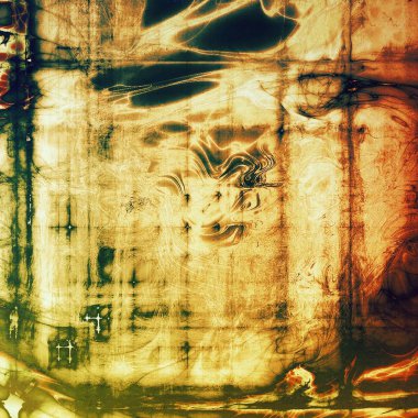 Vintage benekli çerçeve, dokulu grunge arka plan ile farklı renk desen