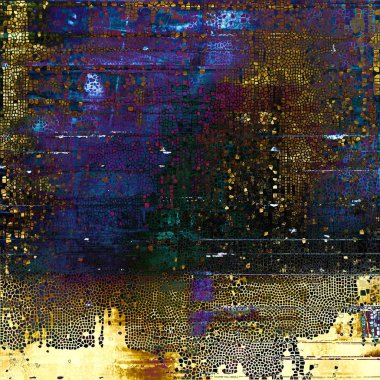 Vintage benekli çerçeve, dokulu grunge arka plan ile farklı renk desen