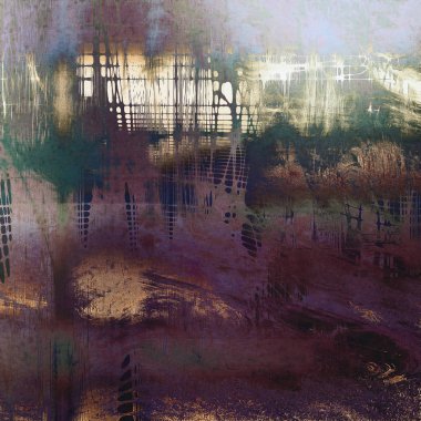 Vintage tarzı tasarım öğeleri, çizik doku ve farklı renk desen Retro arka plan