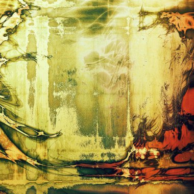 Vintage tarzı tasarım öğeleri, çizik doku ve farklı renk desen Retro arka plan