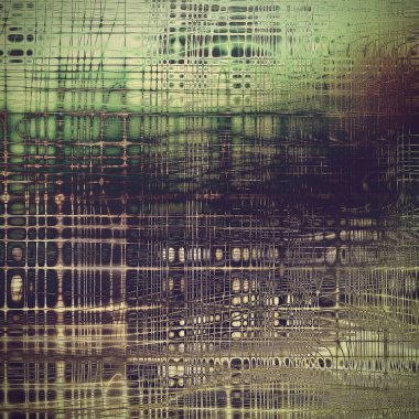 Vintage doku, eski stil çerçeve dekorasyon grunge grafik öğeleri ve farklı renk desen