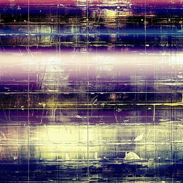 Textura retrô, fundo gasto e esfarrapado em estilo grunge. Com padrões de cores diferentes — Fotografia de Stock