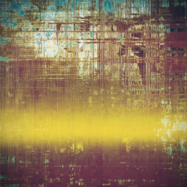 Vintage doku veya grunge dekoratif öğeler ve farklı renk desen ile antika arka plan
