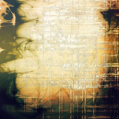 Vintage doku veya grunge dekoratif öğeler ve farklı renk desen ile antika arka plan