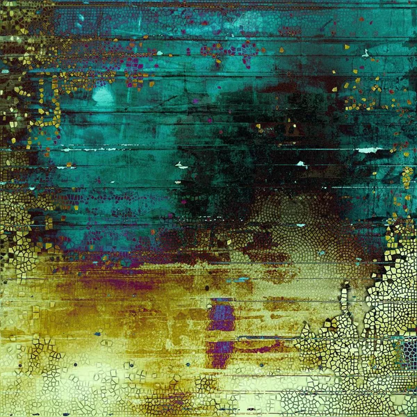 Fundo texturizado áspero, fundo vintage abstrato com diferentes padrões de cores — Fotografia de Stock