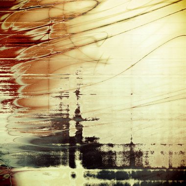 Vintage tarzı eski püskü doku veya şık grungy öğeleri ve farklı renk desen arka plan