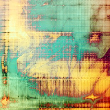 Vintage tarzı eski püskü doku veya şık grungy öğeleri ve farklı renk desen arka plan