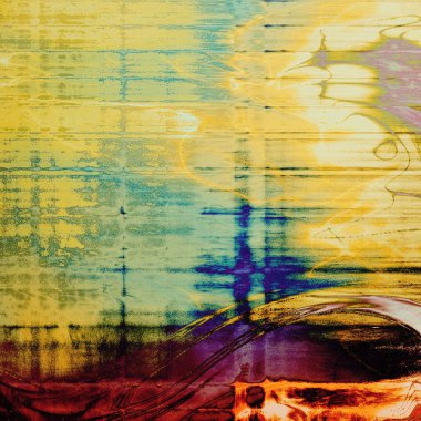 Sanat arka plan veya vintage tarzı doku retro grafik öğeleri ve farklı renk desen