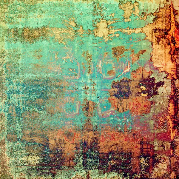 Grunge arka plan ile narin doku yaşlı. Antik zemin retro vintage öğeler ve farklı renk desen ile