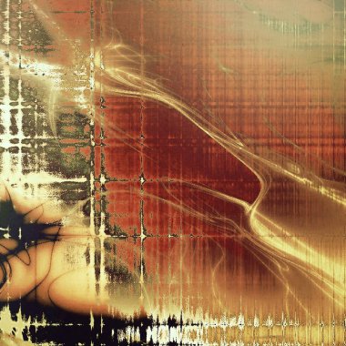 Doku yırtık pırtık grunge kaplaması ile sıkıntılı. Buruşuk arka plan veya zemin ile farklı renk desen