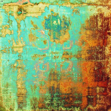 Retro arka plan veya vintage tarzı tasarım ve farklı renk desen ile eski püskü doku soyut soluk
