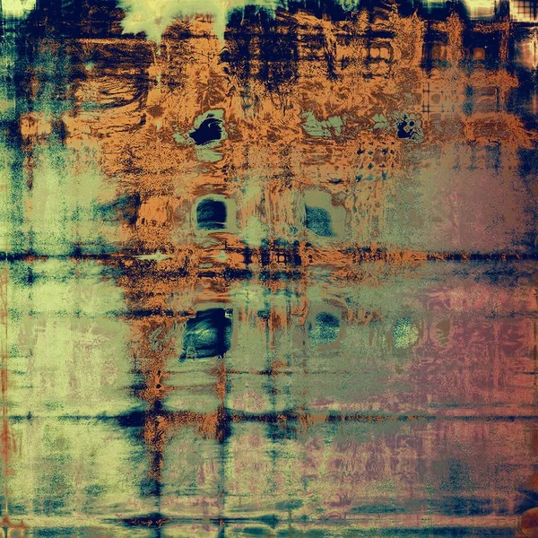 Fundo grunge abstrato ou textura vintage danificada. Com padrões de cores diferentes — Fotografia de Stock