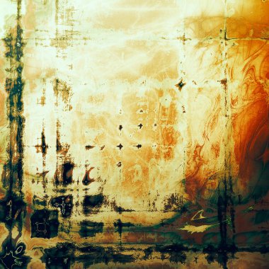 Vintage tarzı tasarım öğeleri, çizik doku ve farklı renk desen Retro arka plan