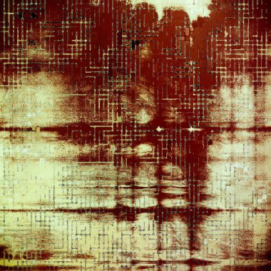 Vintage tarzı tasarım öğeleri, çizik doku ve farklı renk desen Retro arka plan