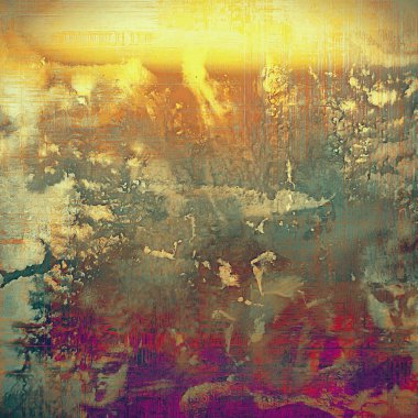 Grunge antika çerçeve, vintage tarzı arka plan. Farklı renk desen ile