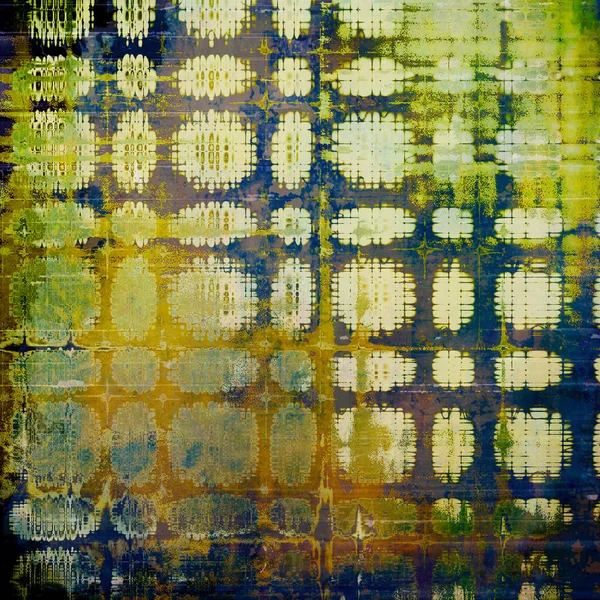 Élégant fond vintage, modèle de design grunge. Texture ancienne avec différents motifs de couleur — Photo