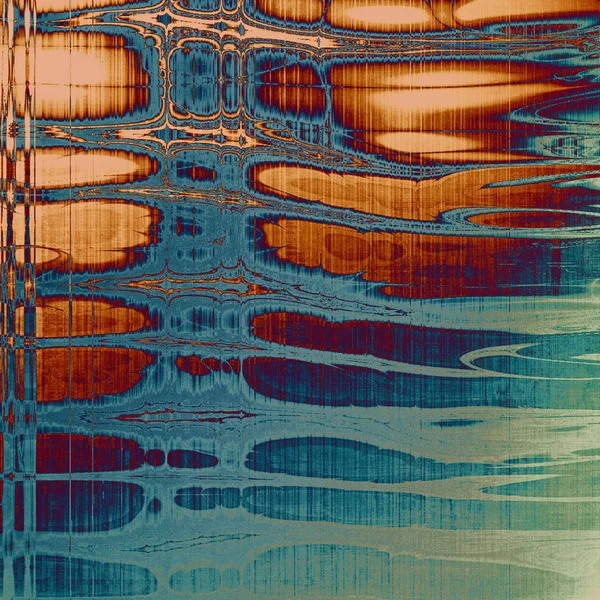 Estilo vintage projetado fundo, riscado textura grungy com diferentes padrões de cor — Fotografia de Stock