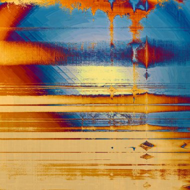 Vintage doku veya grunge dekoratif öğeler ve farklı renk desen ile antika arka plan