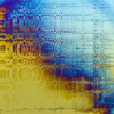 Vintage doku veya grunge dekoratif öğeler ve farklı renk desen ile antika arka plan