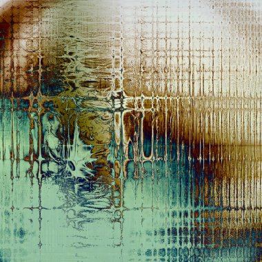 Dekoratif kompozisyon veya dokulu grunge öğeleri ve farklı renk desen vintage şablonu tasarlanmış eski stil