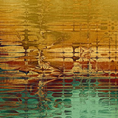 Dekoratif kompozisyon veya dokulu grunge öğeleri ve farklı renk desen vintage şablonu tasarlanmış eski stil