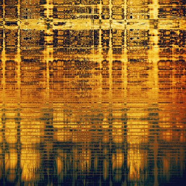 Dekoratif kompozisyon veya dokulu grunge öğeleri ve farklı renk desen vintage şablonu tasarlanmış eski stil