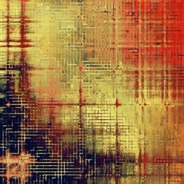 Renkli doku veya vintage tarzı elemanları ve farklı renk desen arka plan